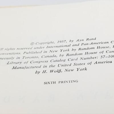 Lot #163  Early Printing ATLAS SHRUGGED (Ayn Rand - 1957)