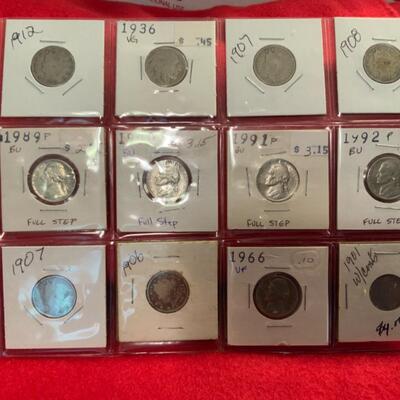 12 COLLECTABLE NICKELS 