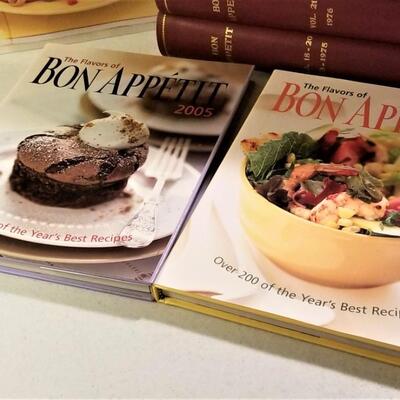 Lot #166  1973-1980 Hardback run of Bon Appetite Magazine with extras