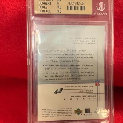 BECKETT GRADED 9.5 ROOKIE SERIES A J FREELY 
