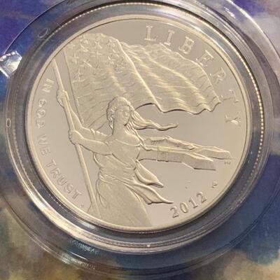 2012 90% SILVER DOLLAR STAR SPANGLED BANNER