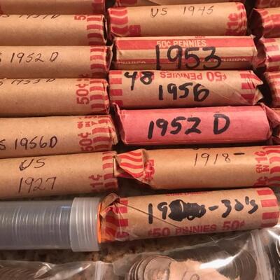 100 HIGH GRADE WHEAT CENTS PENNYS 
