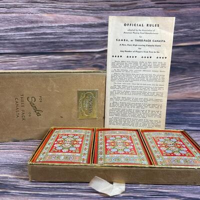 Set of Four Vintage Decks of Playing Cards 