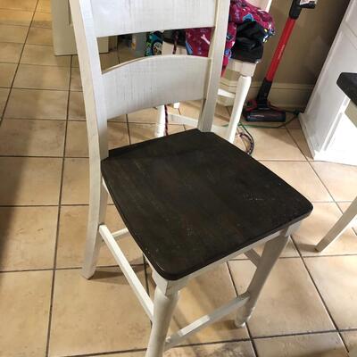 Rustic barn door kitchen table with 6 chairs