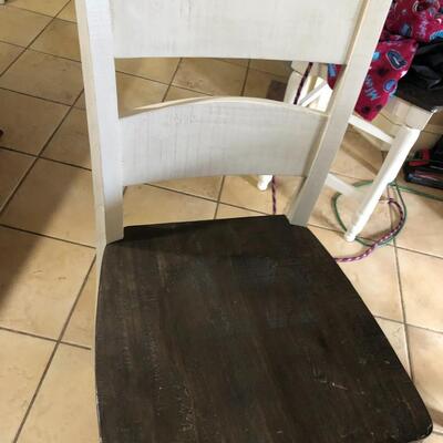 Rustic barn door kitchen table with 6 chairs