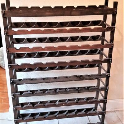 Lot #171  Vintage Mediterranean Style Wine Rack