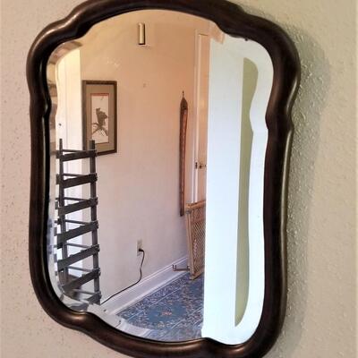 Lot #172  Antique Beveled Wall Mirror
