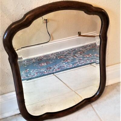 Lot #172  Antique Beveled Wall Mirror