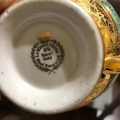 Two Lemieux pre WWII cups and saucer