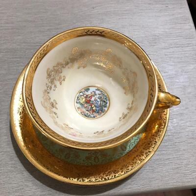 Two Lemieux pre WWII cups and saucer