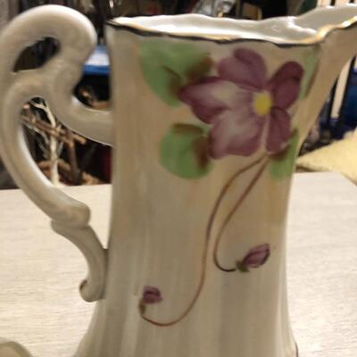 Antique hand painted Nippon chocolate pot