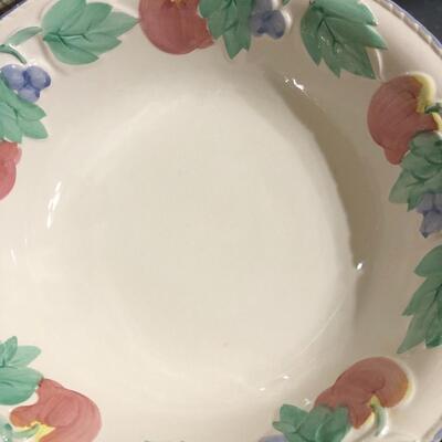 Two large fruit bowls