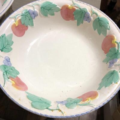 Two large fruit bowls