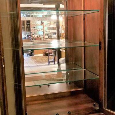 Lot #176  LIghted Display Cabinet - Stanley Furniture Co.