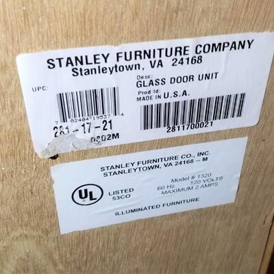 Lot #176  LIghted Display Cabinet - Stanley Furniture Co.