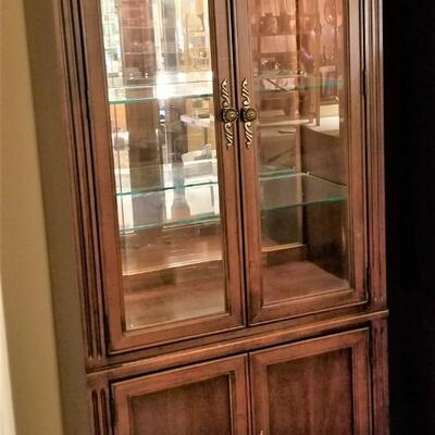 Lot #176  LIghted Display Cabinet - Stanley Furniture Co.