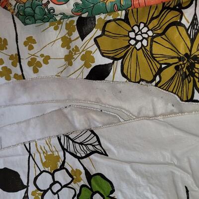 Lot 269: Vintage Plastic Felt Back Tablecloths 