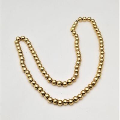 Lot #181  14kt yellow Gold Add-A-Bead necklace