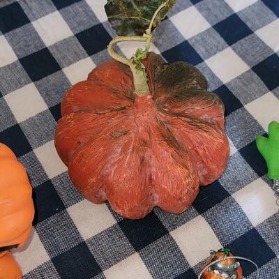 Lot 285: Halloween Decorations Lot (Confetti. Lights, Ornaments, Candleholder ect.)