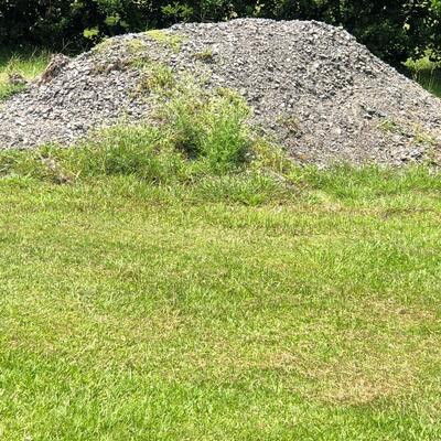 Large mound of limestone 