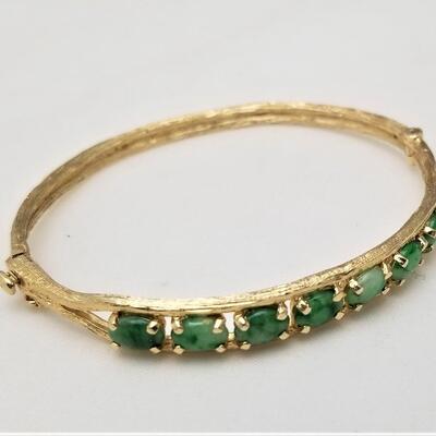 Lot #186  14kt Gold Bangle Bracelet