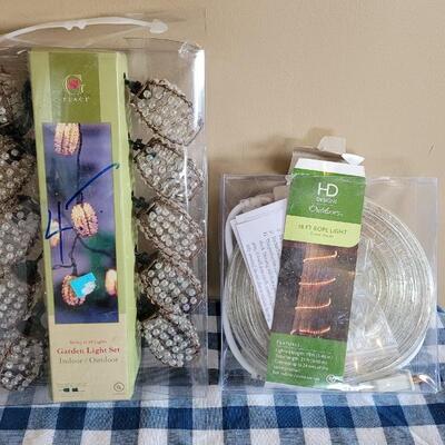 Lot 292: New Beaded Garden Lights and Rope Lights