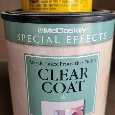 Lot 298: Clear Coat & Wood Stain
