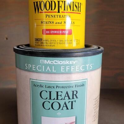 Lot 298: Clear Coat & Wood Stain