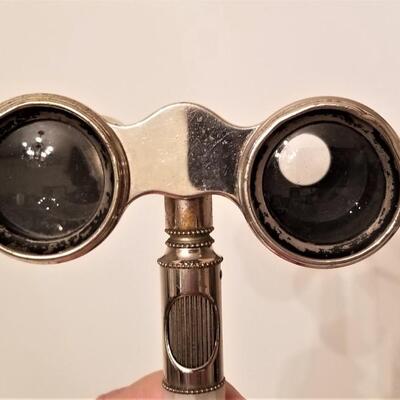 Lot #190  Mother of Pearl Opera Glasses - vintage Dove binoculars in box