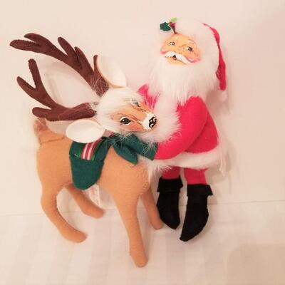 Lot #195  Annalee 2006 Santa with Reindeer