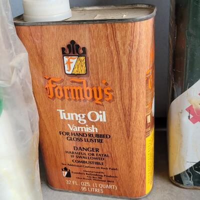 Lot 311: Vintage Tung Oil, Stripper & Thinner