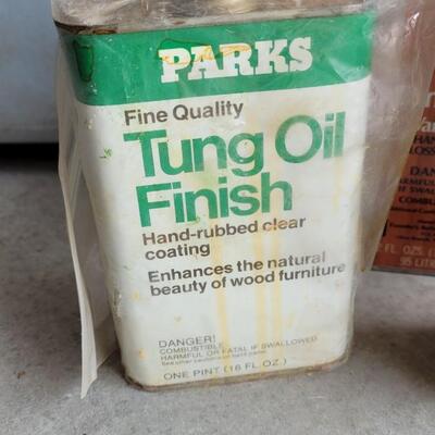 Lot 311: Vintage Tung Oil, Stripper & Thinner