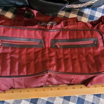 Lot 328: (2) Tote Bags - Red & Green