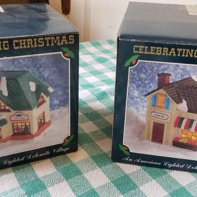 Lot 338: (2) Lighted Christmas Houses