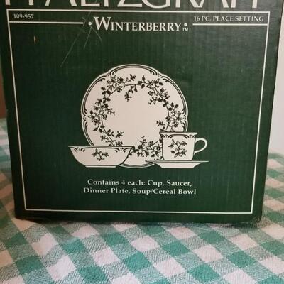 Lot 351: Pfaltzgraff Christmas Dishes
