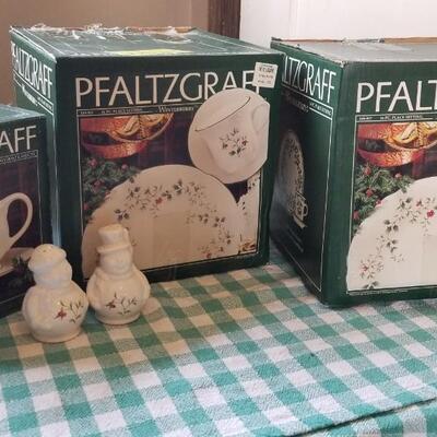 Lot 351: Pfaltzgraff Christmas Dishes