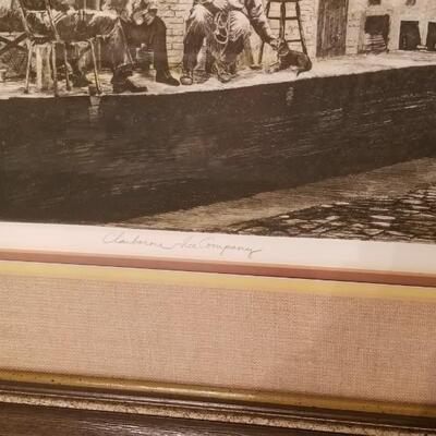 Lot #215  Phillip Sage Limited edition Print "Claiborne Ice Co."