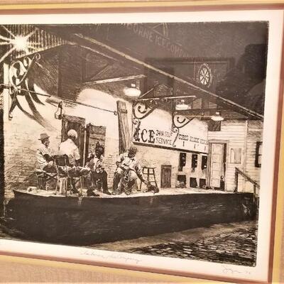 Lot #215  Phillip Sage Limited edition Print "Claiborne Ice Co."