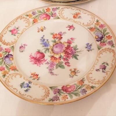 Lot #217 2 sets Antique Dessert Plates - very pretty