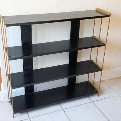 Lot #220  4 Shelf Midcentury Metal bookcase