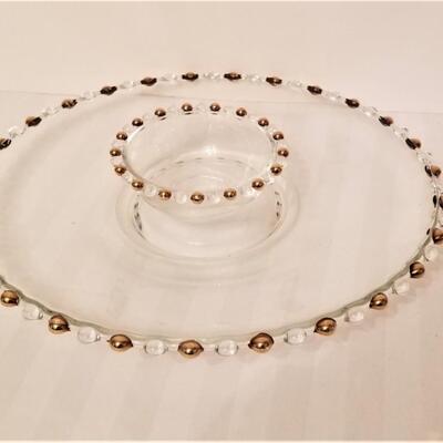 Lot #221  Lariat Style Platter/Dip set - vintage
