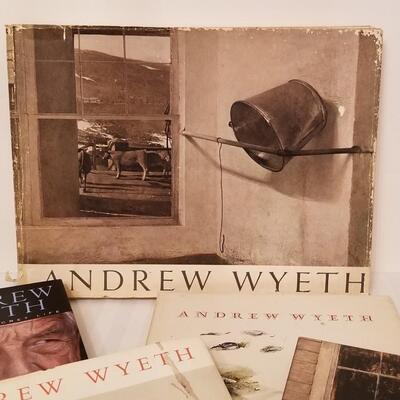 Lot #222  Lot of Andrew Wyeth (artist) books - 5 in all
