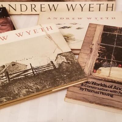 Lot #222  Lot of Andrew Wyeth (artist) books - 5 in all