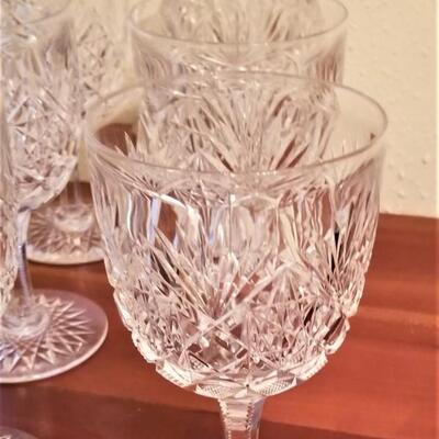 Lot #224  Set of 6 Crystal Goblets