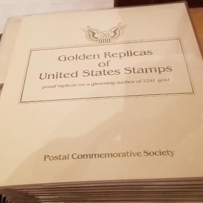 Lot #225  2 Albums of First Day Stamp Covers - Golden Replicas