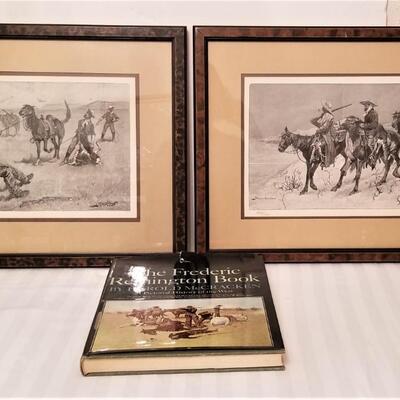 Lot #226  Nice Pair of Frederic Remington Limited Edition Woodblocks