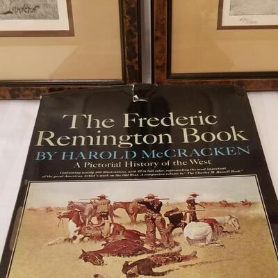 Lot #226  Nice Pair of Frederic Remington Limited Edition Woodblocks