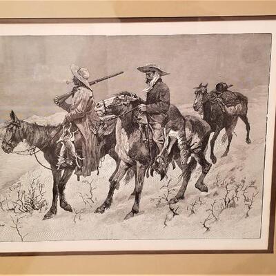 Lot #226  Nice Pair of Frederic Remington Limited Edition Woodblocks