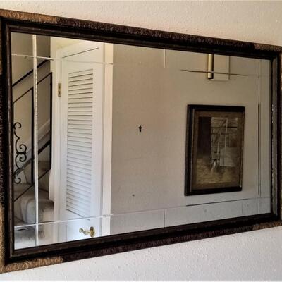 Lot #234  Heavy Vintage Wall Mirror in vintage frame