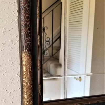 Lot #234  Heavy Vintage Wall Mirror in vintage frame